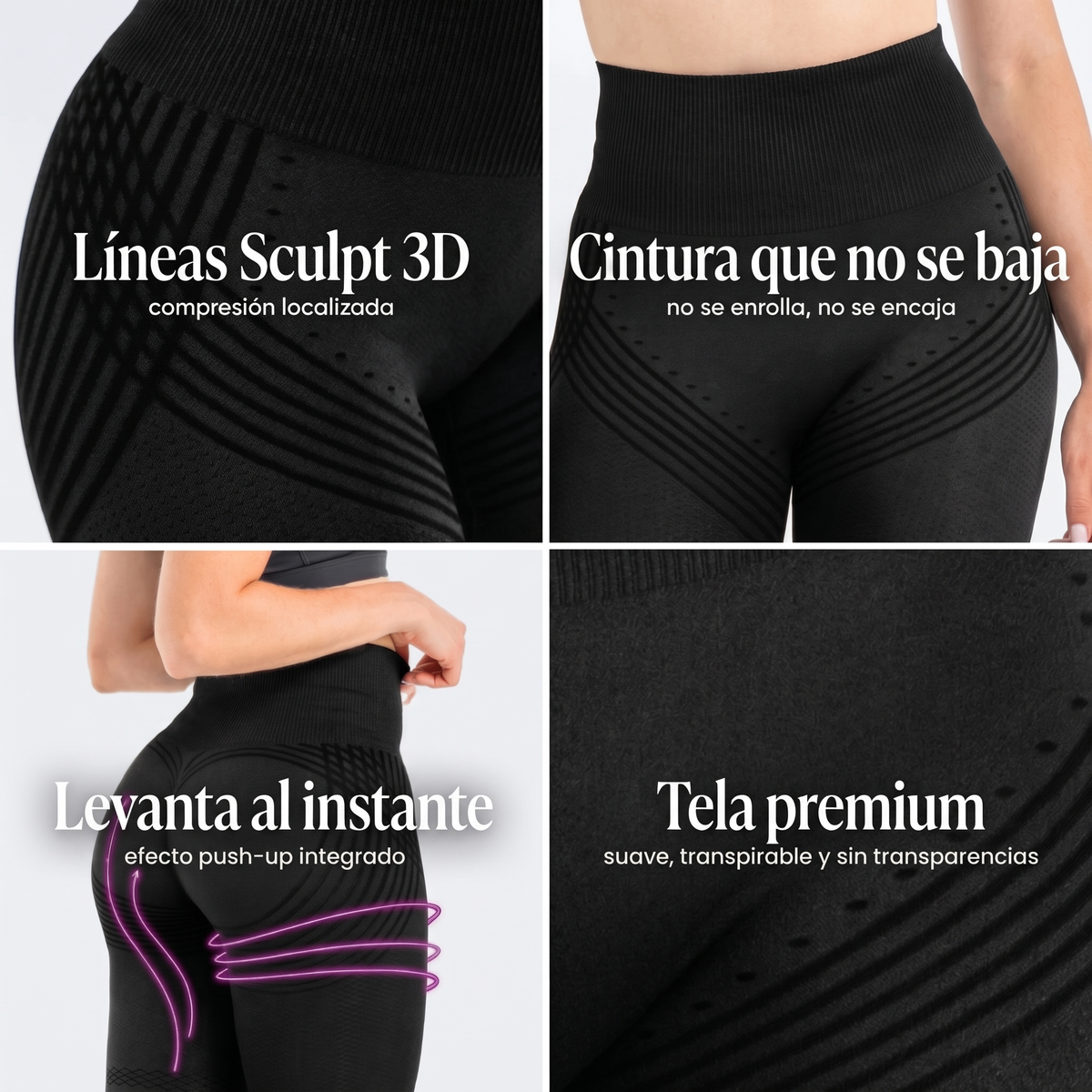 Leggings de micromasaje Sculpt 3D: detalle del producto