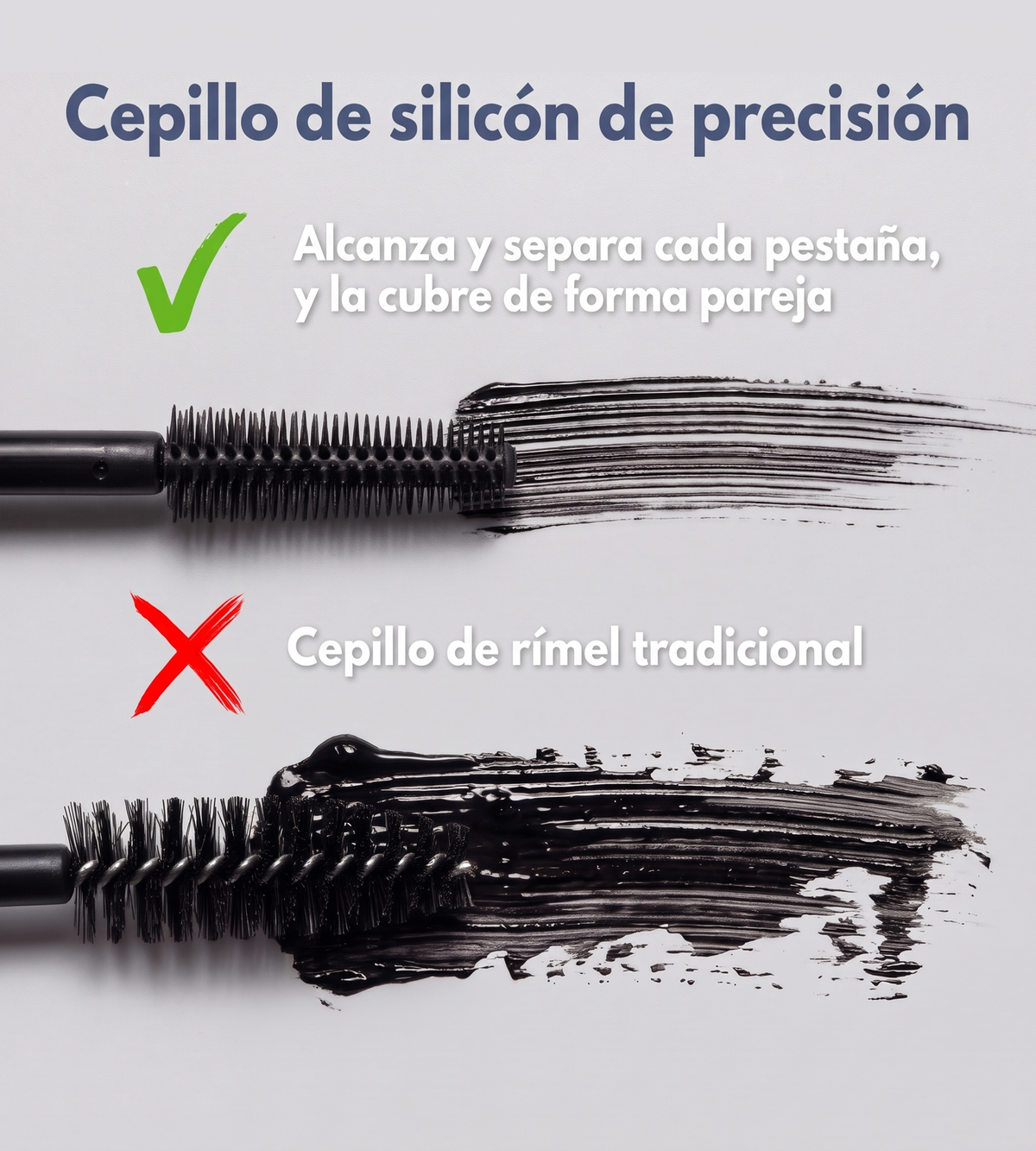 Cepillo de silicona de precisión