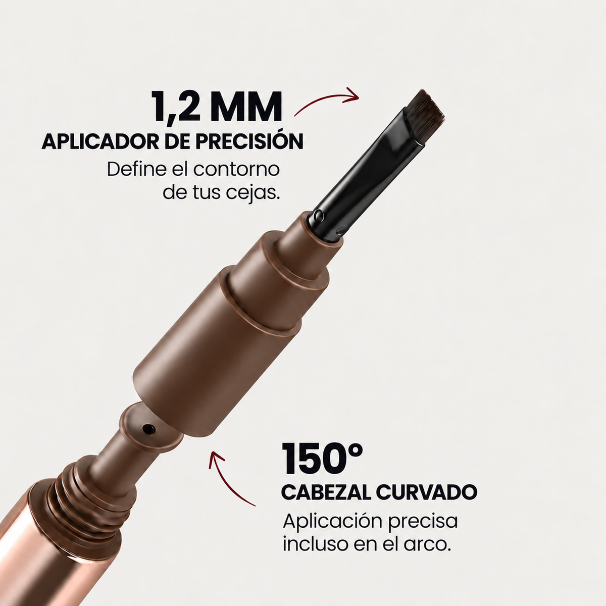 Aplicador de precisión para el contorno de las cejas