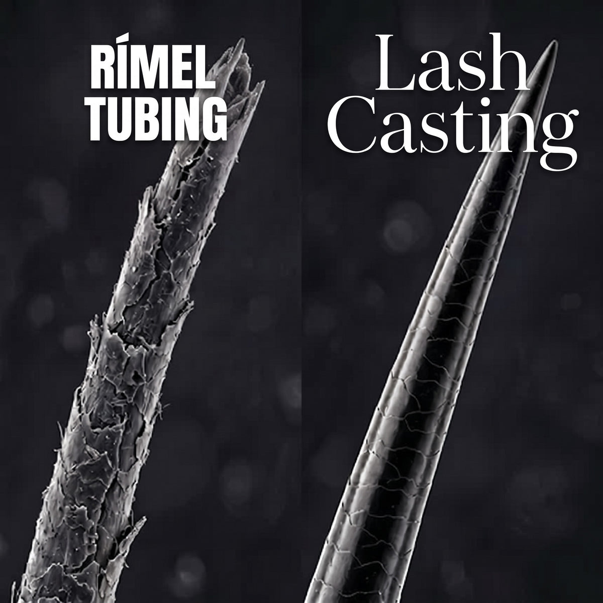 Comparación entre rímel tubing y Lash Casting de Rorilio