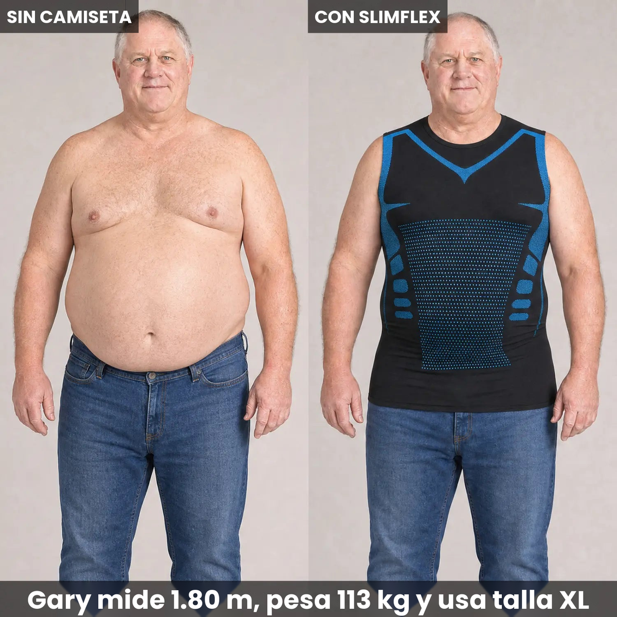 Camiseta de compresión SlimFlex, vista 3