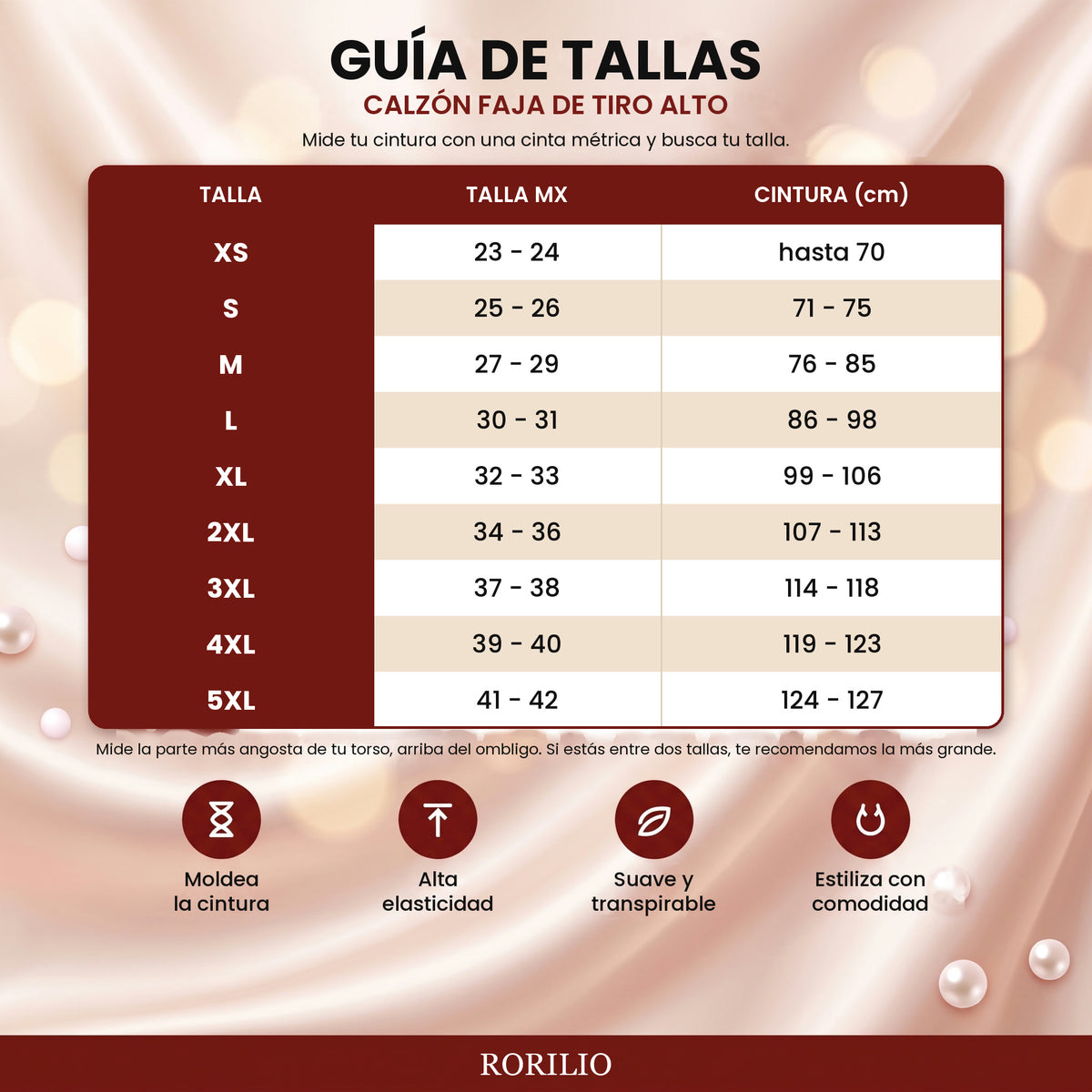 Guía de tallas